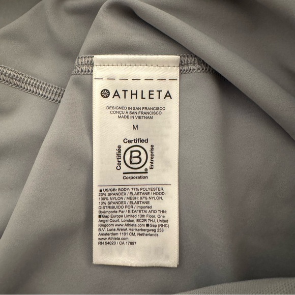 Athleta Gray Hooded Interval Jacket - Picture 5 of 5